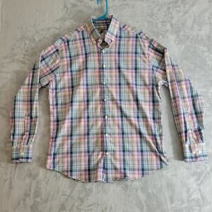 Peter Millar summer comfort Men's Large Striped Pastel Casual Long-Sleeve